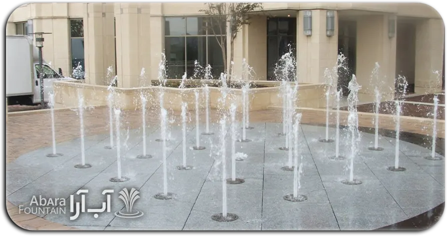 انواع آبنمای کف خشک (زیرسطحی)