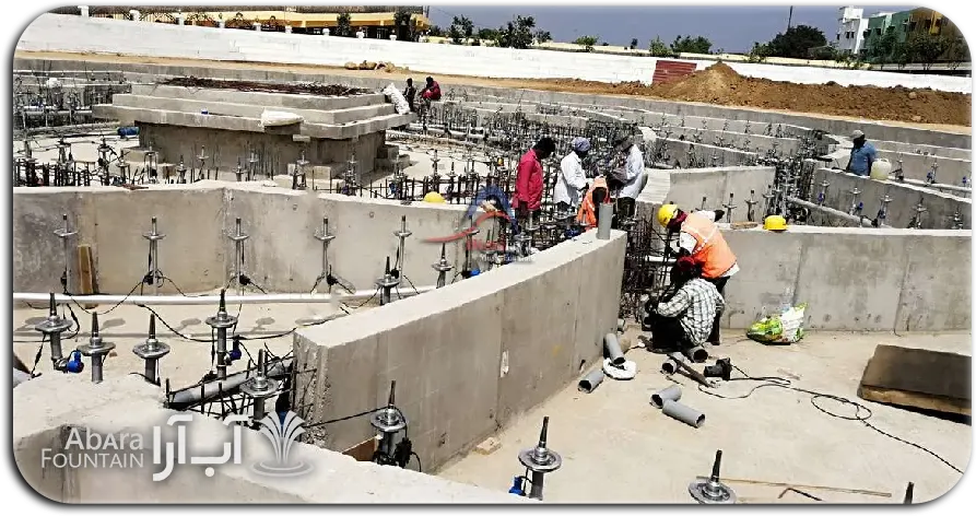 پیمانکار آبنمای ریتمیک | معیارهای یک پیمانکار حرفهای مراحل اجرای آبنمای ریتمیک توسط پیمانکار